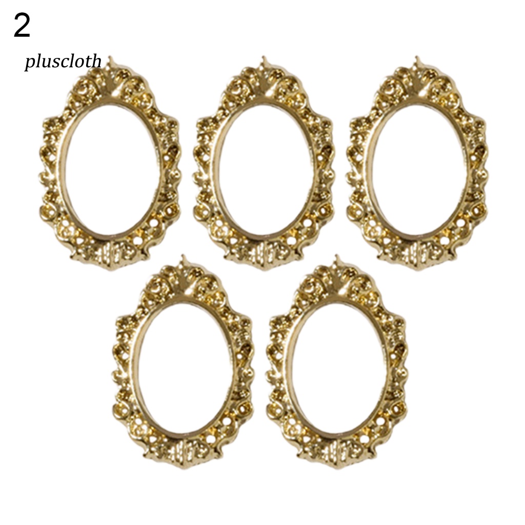 Set 5 Phụ Kiện Trang Trí Móng Tay 3D Bằng Hợp Kim Phong Cách Vintage