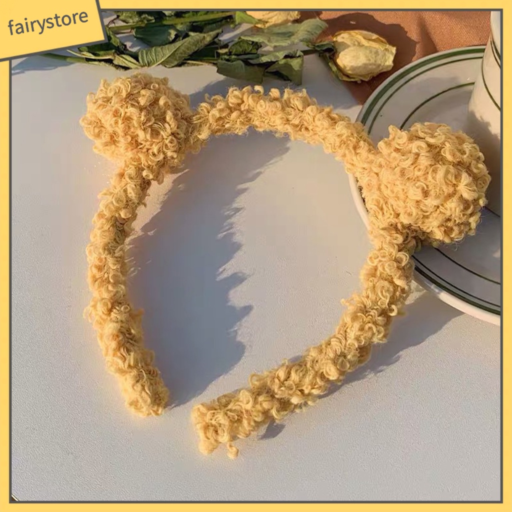 Băng Đô Cài Tóc Hình Gấu Bông Dễ Thương Cho Nữ