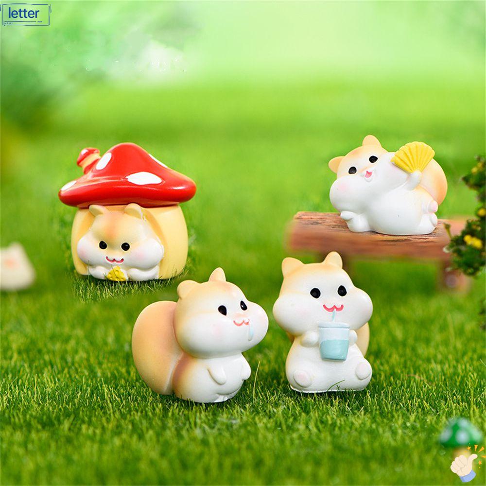 Mô Hình Động Vật Mini Bằng Nhựa Resin Dùng Trang Trí Tiểu Cảnh