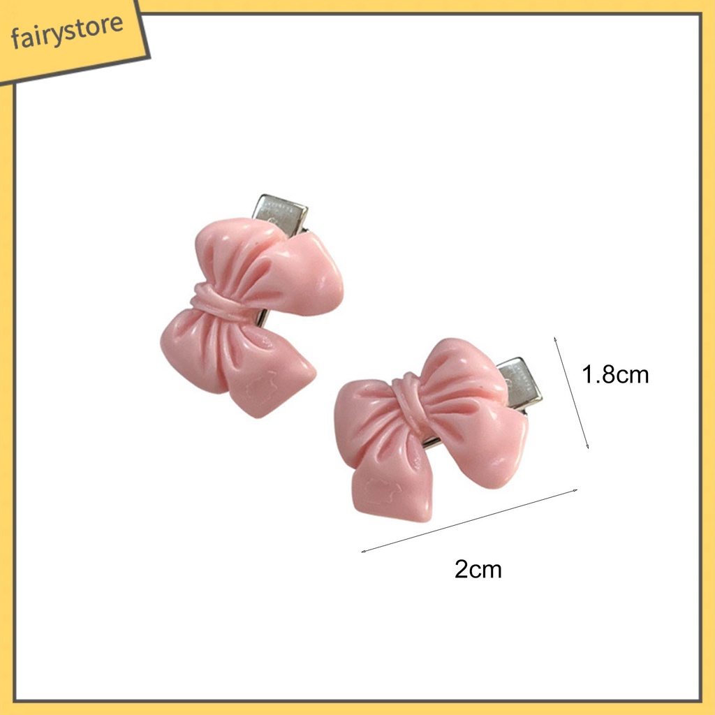 Kẹp Tóc Hình Nơ Hoa Hồng Mini Bằng Hợp Kim Chống Trượt Trang Trí Hàng Ngày Cho Nữ