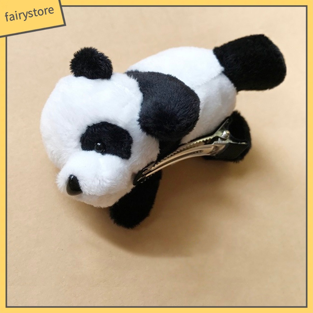 Băng Đô Cài Tóc Co Giãn Hình Gấu Trúc Hoạt Hình Đáng Yêu Cho Nữ