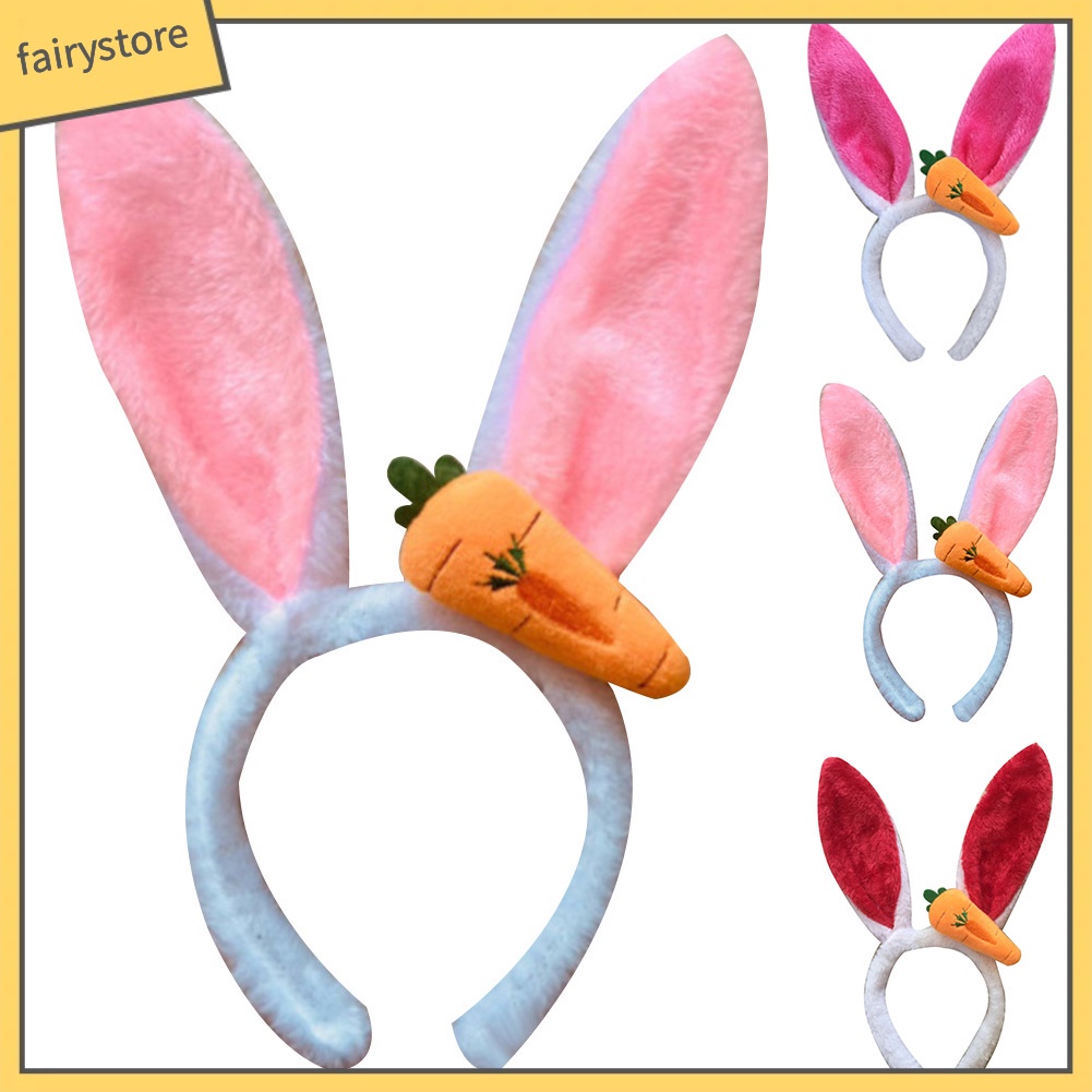 Băng Đô Cài Tóc Tai Thỏ Dễ Thương Cho Bé