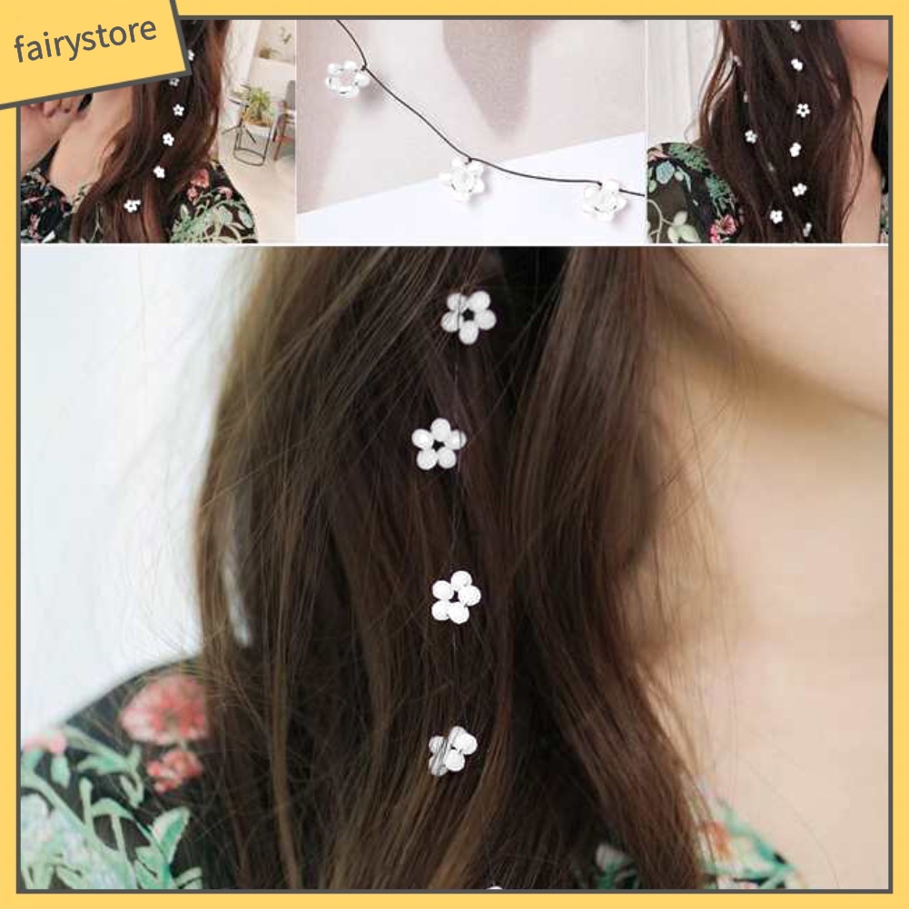 Lược Cài Tóc Vô Hình Họa Tiết Hoa Xinh Xắn Cho Nữ