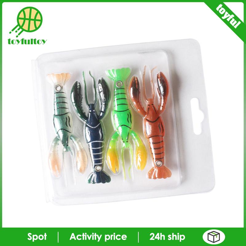 Set 4 Mồi Giả Nhử Cá Hình Bạch Tuộc Chuyên Dụng