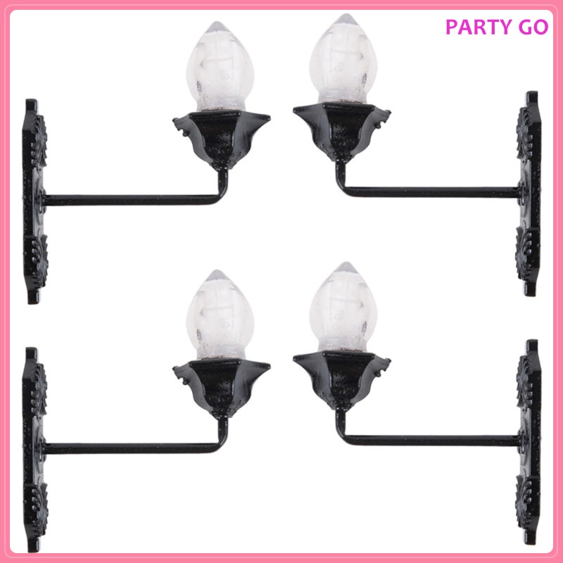 Bộ 5 Đèn LED Gắn Tường Phong Cách Vintage Dùng Trang Trí Nhà Búp Bê