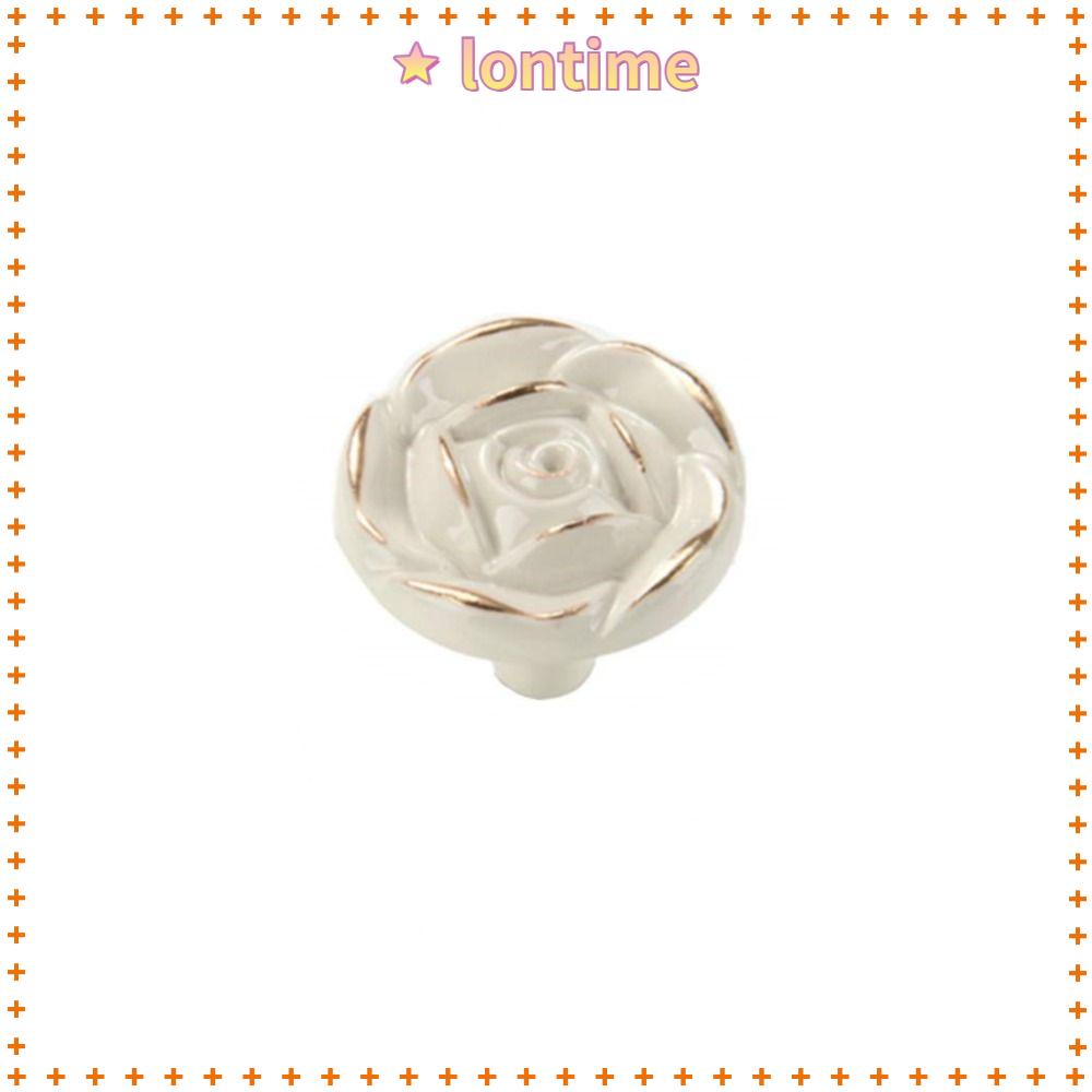 Tay Nắm Cửa Tủ Phong Cách Cổ Điển Màu Ngà