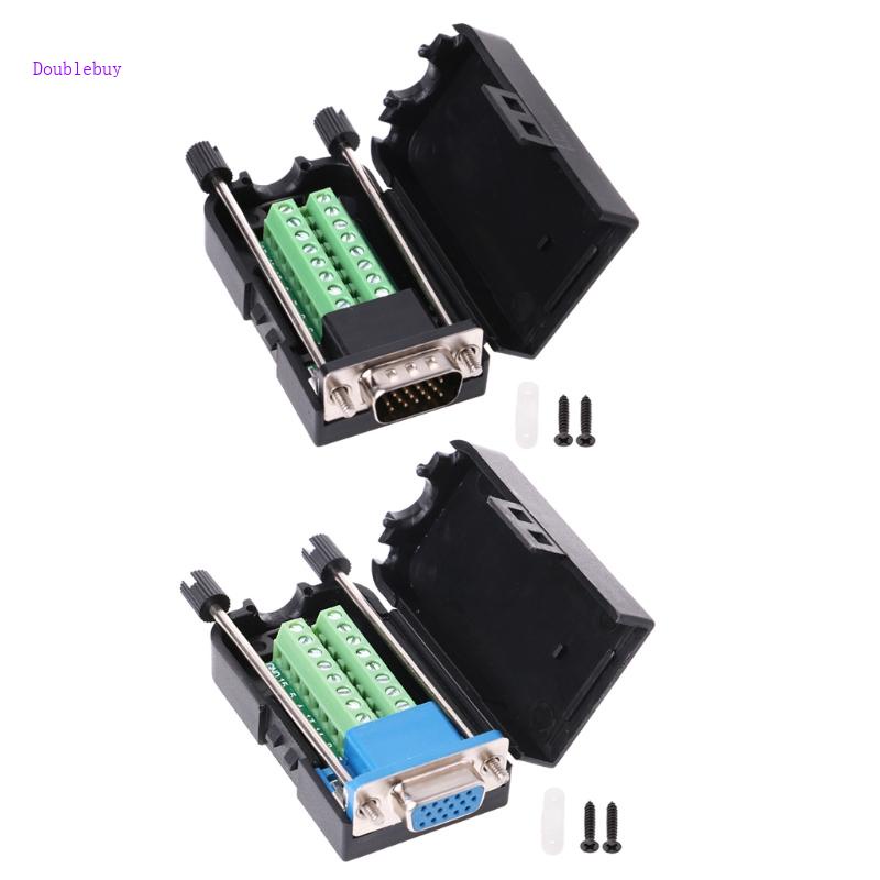 Đầu Nối Dây Điện D-SUB DB15 VGA Female Chất Lượng Cao