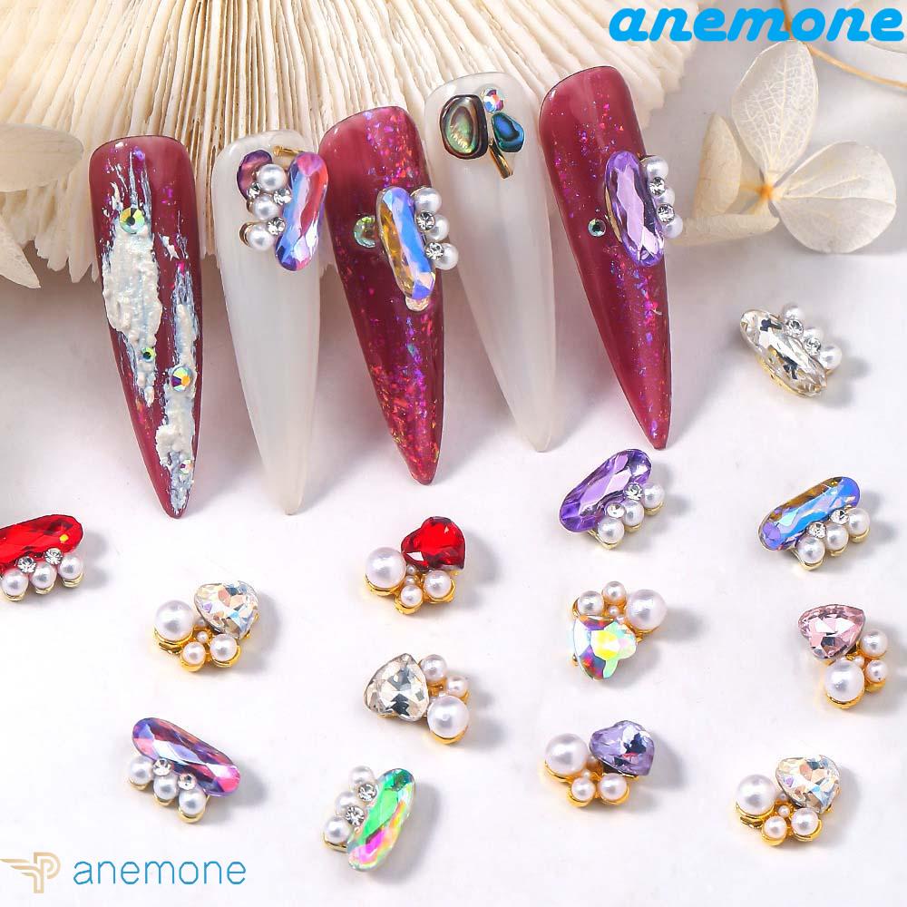 Phụ Kiện Trang Trí Móng Tay Hình Trái Tim Thời Trang Dành Cho Nữ