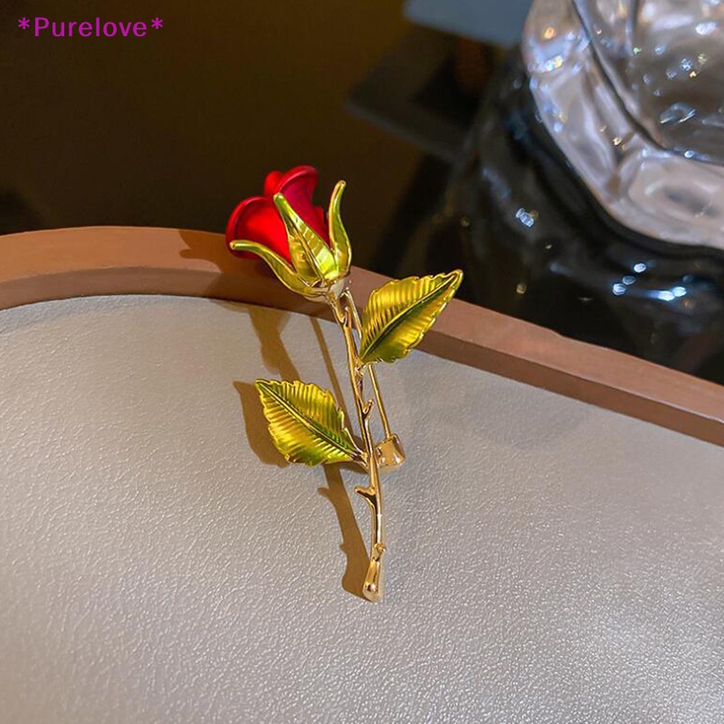 Ghim Cài Áo Hình Hoa Hồng Thanh Lịch Sáng Tạo Cho Nữ Mới