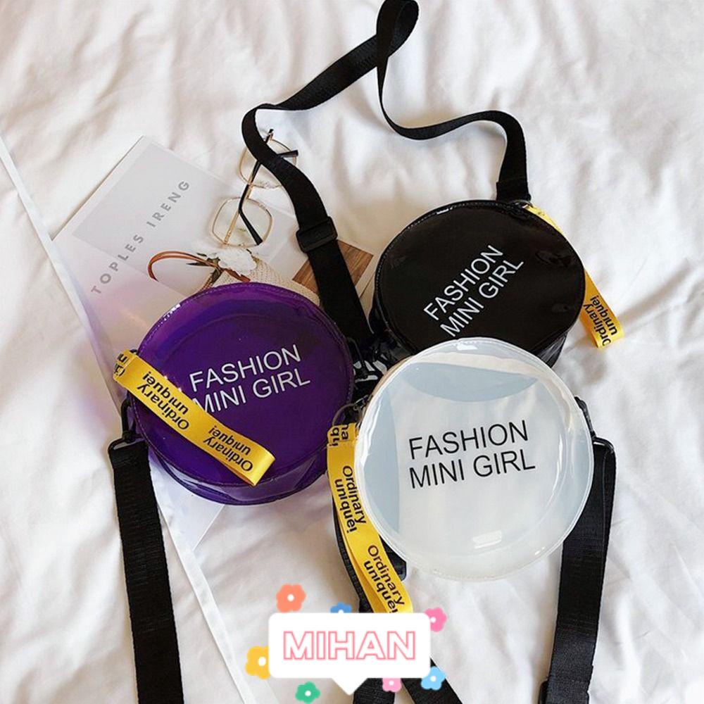 Túi Đeo Chéo Tròn Nhỏ Trong Suốt Màu Kẹo Ngọt MIHAN1 Cho Nữ