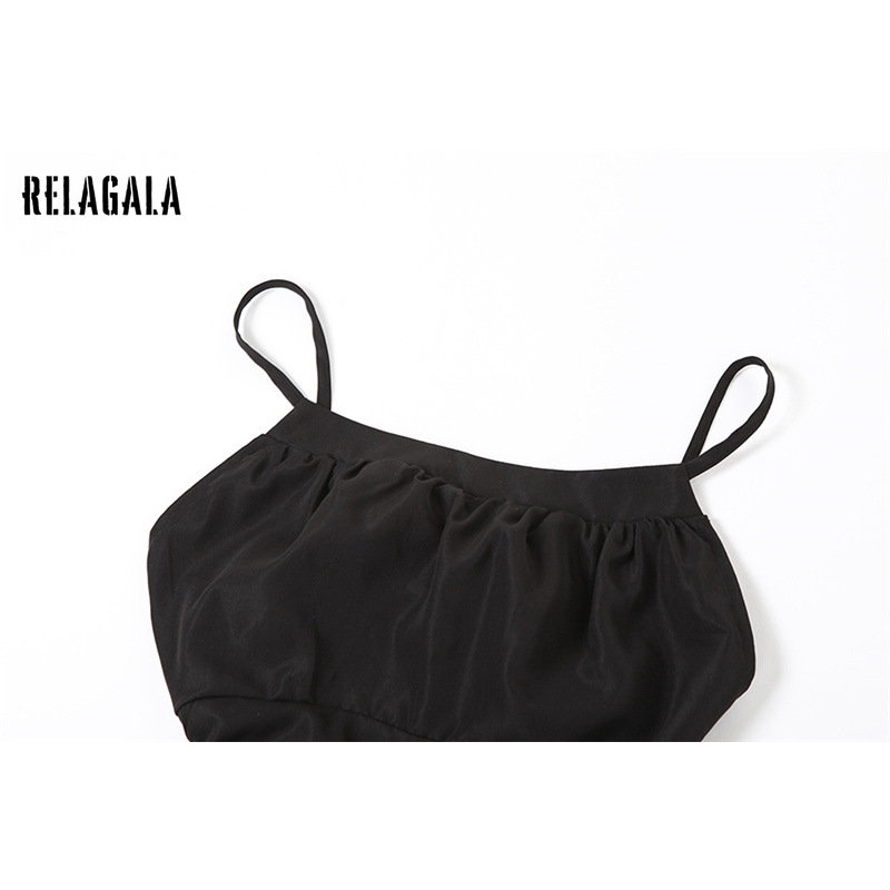 Đầm Midi Hai Dây Hở Lưng Màu Trơn Phong Cách Thời Trang Mới 2023 Dành Cho Nữ