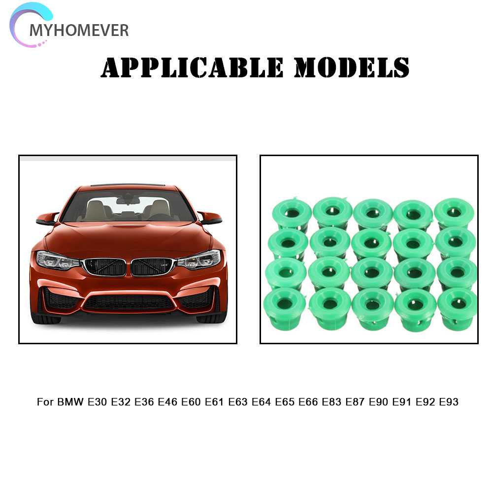 Set 20 Kẹp Phụ Tùng Cao Cấp Cho Xe Ô Tô BMW E30 E32 E36 E46 E60