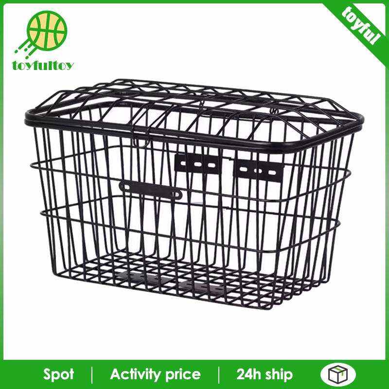 Giỏ Xe Đạp [Toyfulcabin] Giá Đỡ Dày Dặn Dễ Lắp Đặt Kèm Vỏ Bọc