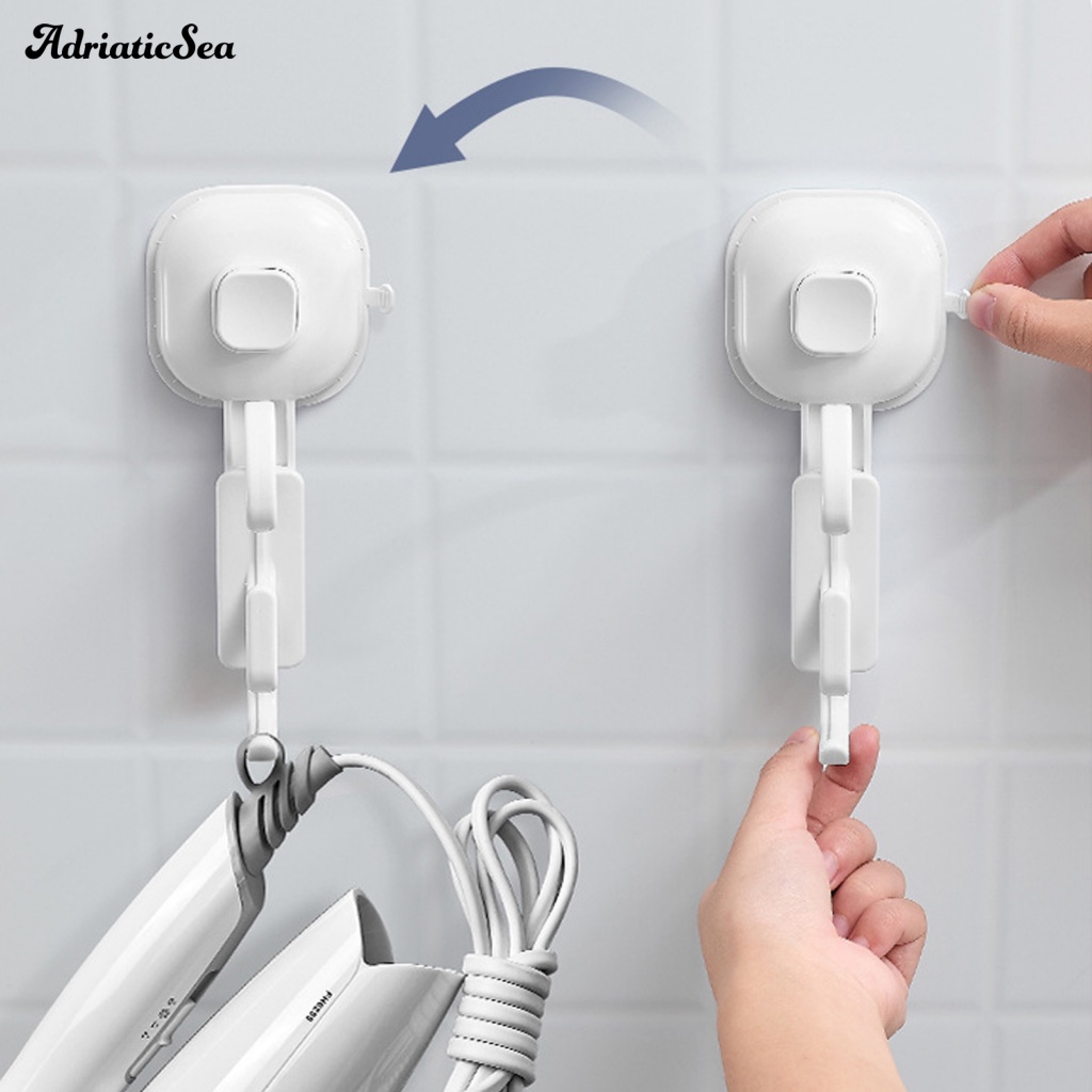 Set 1 / 2 Móc Treo Vòi Hoa Sen Tự Dính Không Cần Đục Lỗ Chịu Được Sức Nặng