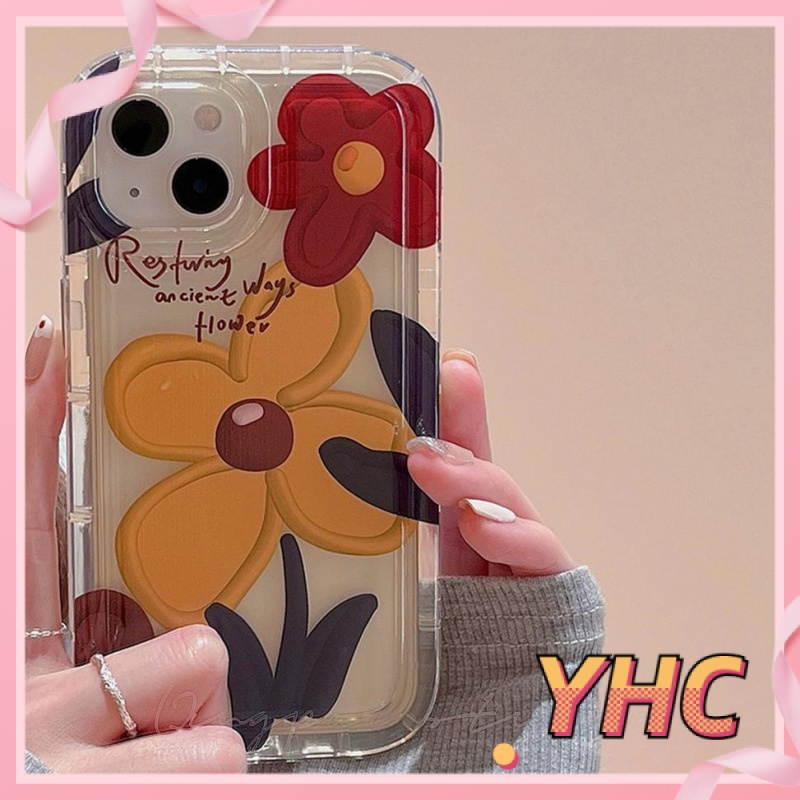 Ốp Lưng iPhone Túi khí TPU hoa cổ điển chống rung bảo vệ vỏ điện thoại máy ảnh Cho Iphone 6 / 6S / 6splus / se / 7 / 7plus / 8 / 8plus / X / xs / xsmax / 11 / 12 / 13 / 14 / Plus / pro / pro max-740