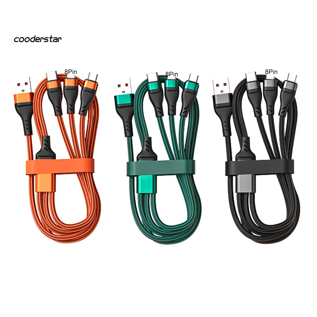 Dây Cáp Sạc USB 3 Trong 1 Bằng Hợp Kim Nhôm Chống Oxy Hóa Cho Điện Thoại / Máy Tính Bảng