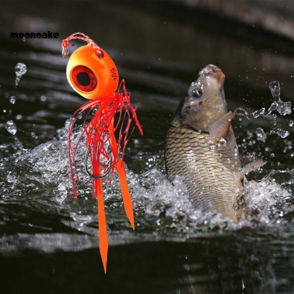 < Mooncake > Mồi Câu Cá Giả Đầu To Màu Sắc Tươi Sáng Chống Mồ Hôi