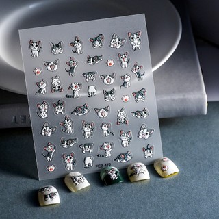 Sticker Lụa Nổi 5D | Bé Mèo Chii | Hình Dán Móng Tay TS-032
