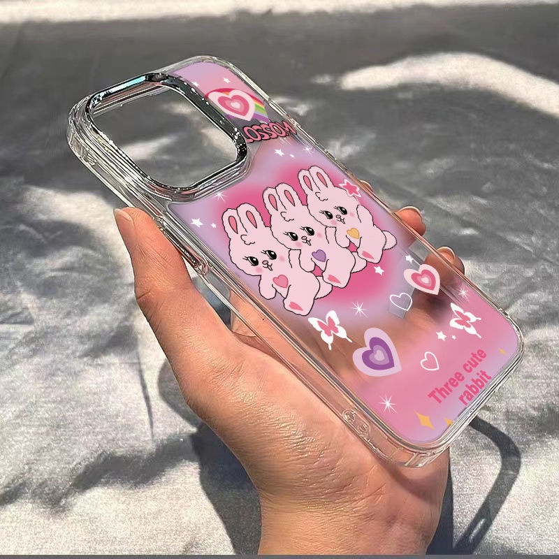 ✅Ốp Điện Thoại Dẻo Họa Tiết Chú Thỏ Dễ Thương Chống Sốc Cho Iphone 8 11 plus 7iPhone12 / Apple 13max14pro