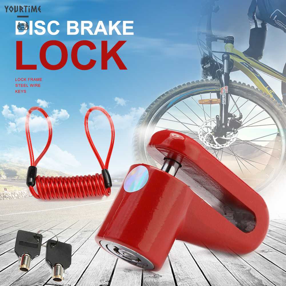 Bộ Khóa Phanh Đĩa Chống Trộm Với Dây Thép Cho Xe Điện M365