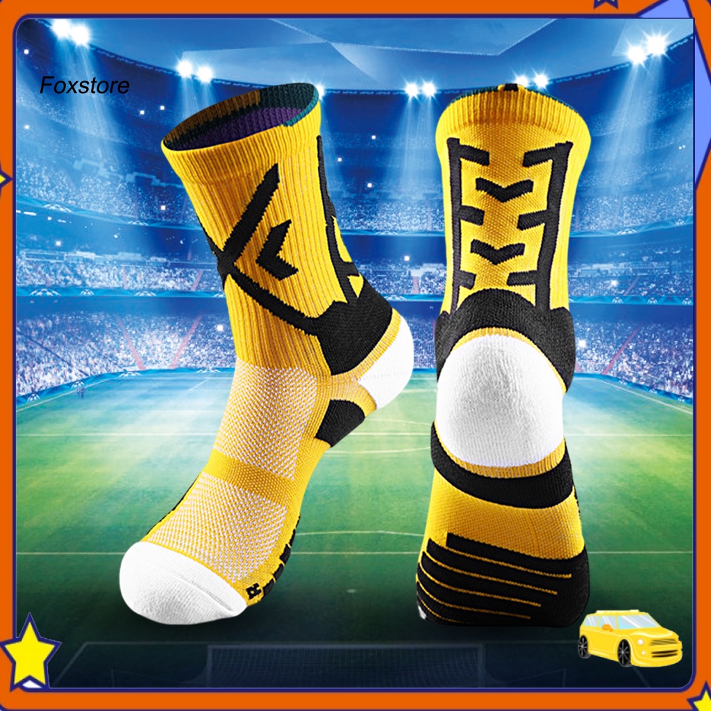 [Fx] Vớ Legging Dài Gót Dày Khô Nhanh Dùng Khi Chơi Bóng Chày / Bóng Chày / Bóng Đá Ngoài Trời