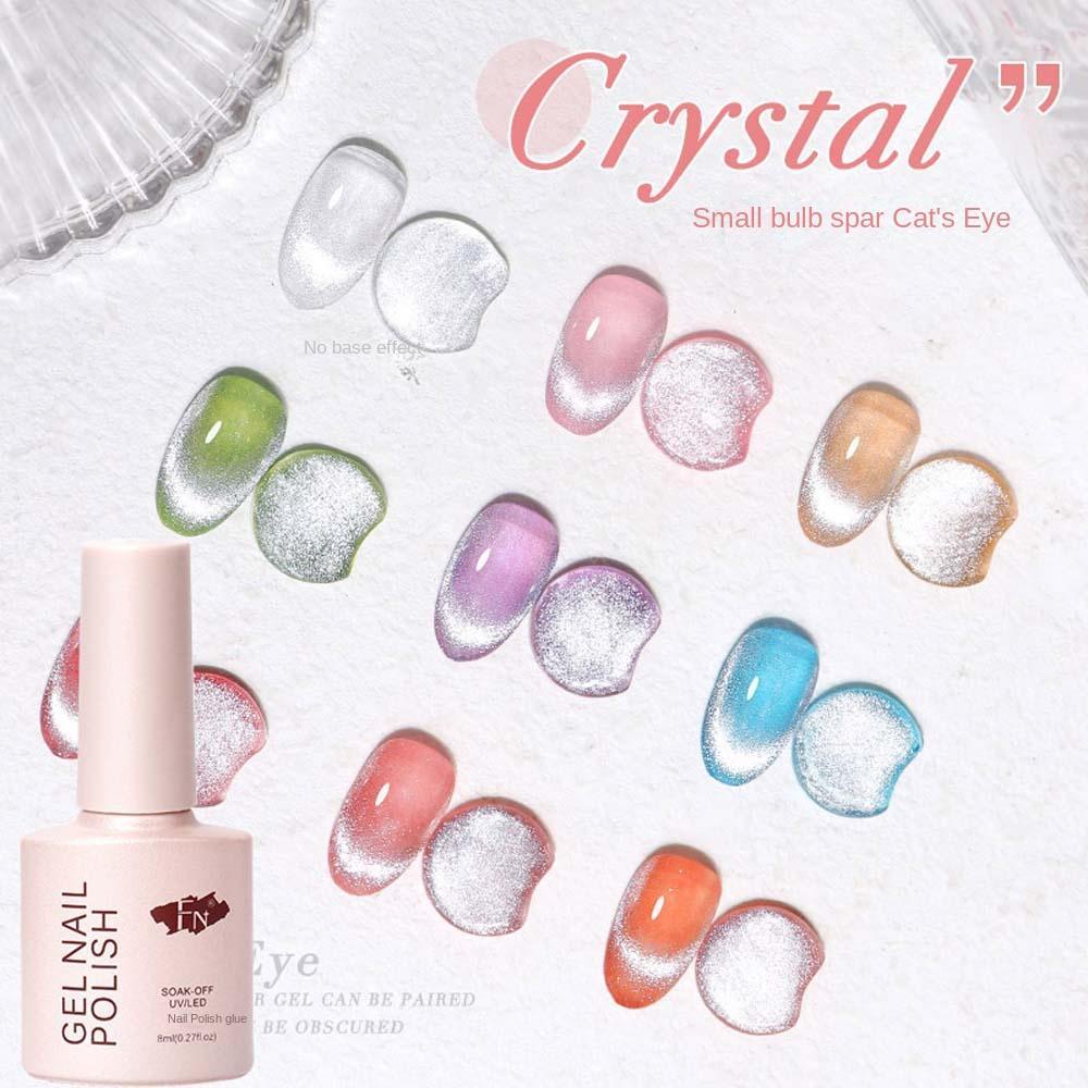 Sơn Móng Tay Dạng Gel Mắt Mèo 8ML Màu Dạ Quang Thời Trang|Sơn Móng Tay Mắt Mèo Thời Trang