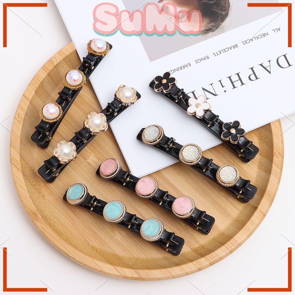 Kẹp Tóc Hai Lớp Họa Tiết Hoa Thời Trang Cho Nữ