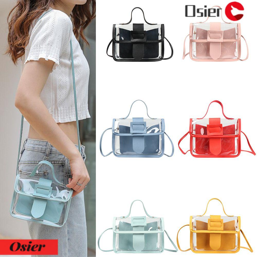 Osier1 Túi Đeo Chéo Vai Hình Vuông Màu Thạch Ngọt Ngào Thời Trang