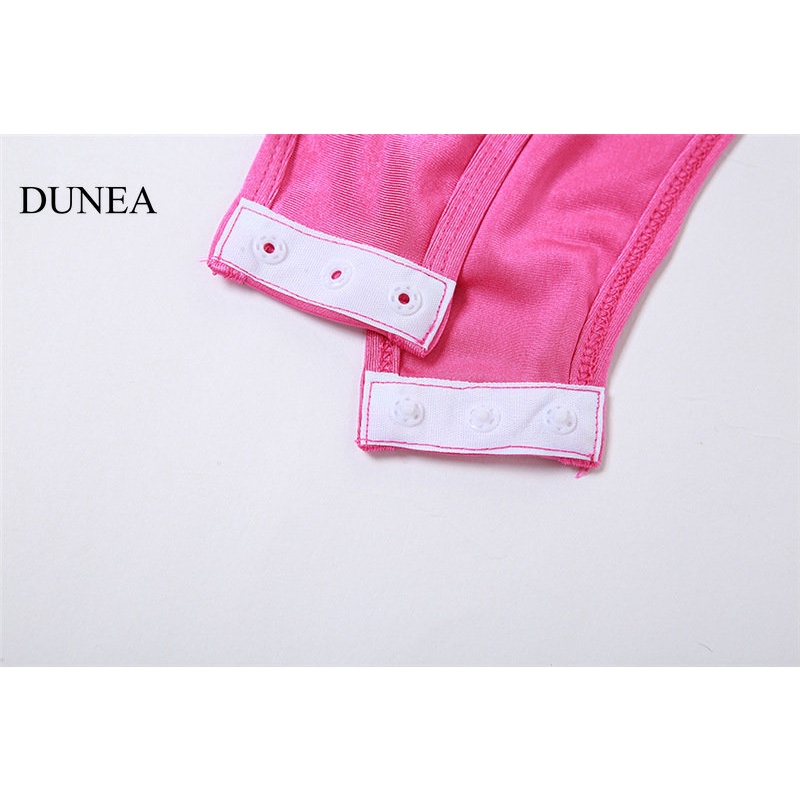 DUNEA Bộ Áo Liền Quần Sát Nách Phối Ren Lưới Quyến Rũ Cho Nữ