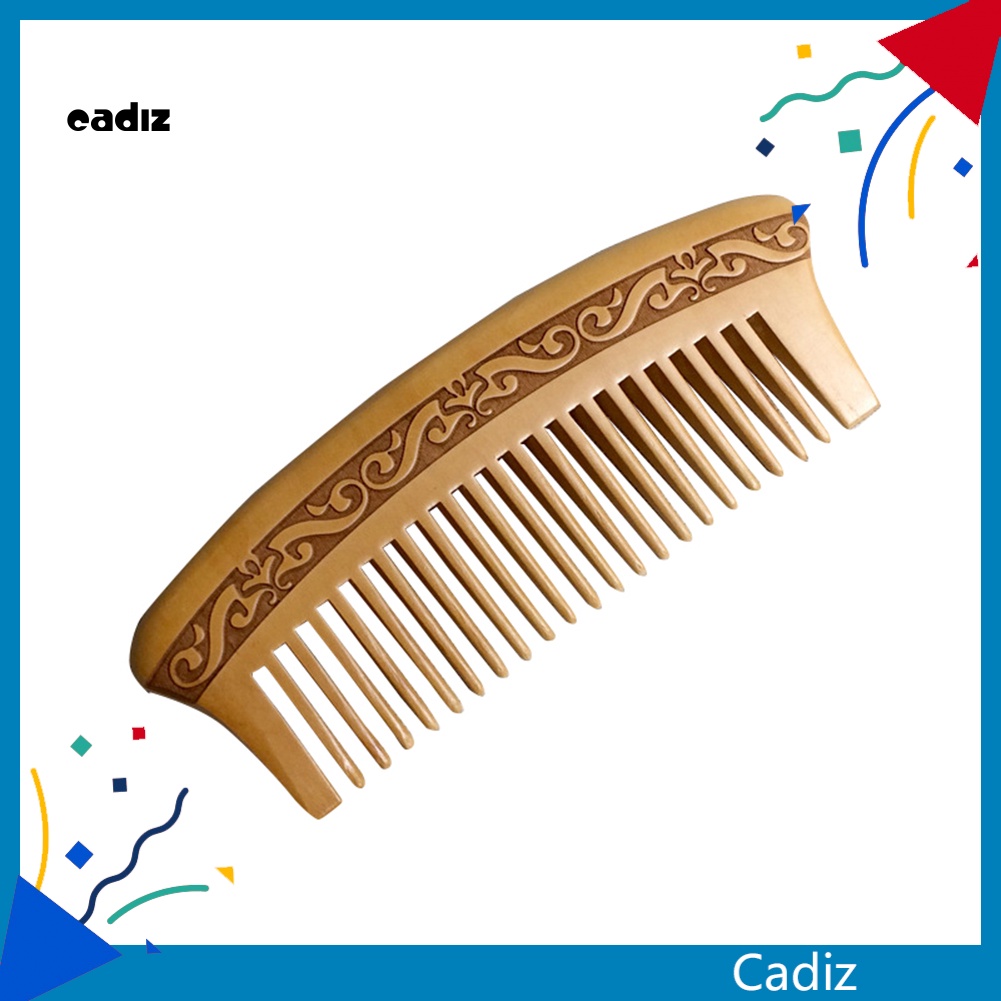 Lược Chải Tóc Hai Mặt Bằng Gỗ Đào Tự Nhiên Chống Tĩnh Điện