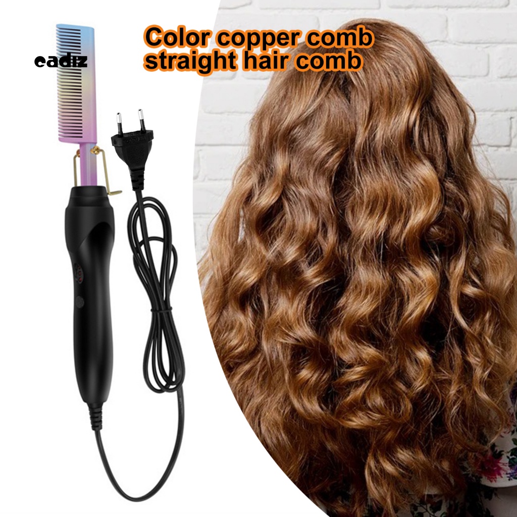 Lược Điện Chải Thẳng Tóc Đa Năng Bằng Hợp Kim Dễ Sử Dụng Cho Nữ