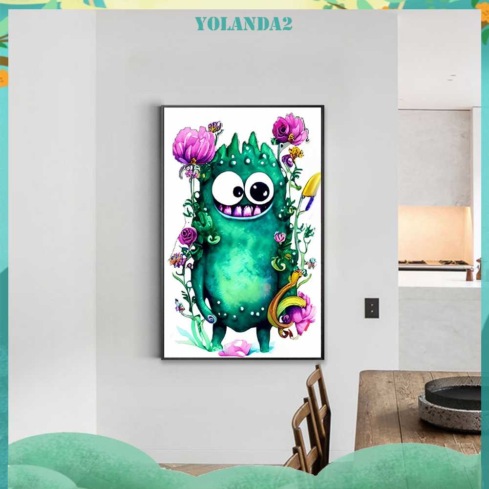 Bộ Tranh Đính Đá 5D Họa Tiết Hoạt Hình Độc Đáo DIY Dùng Trang Trí Nhà Cửa