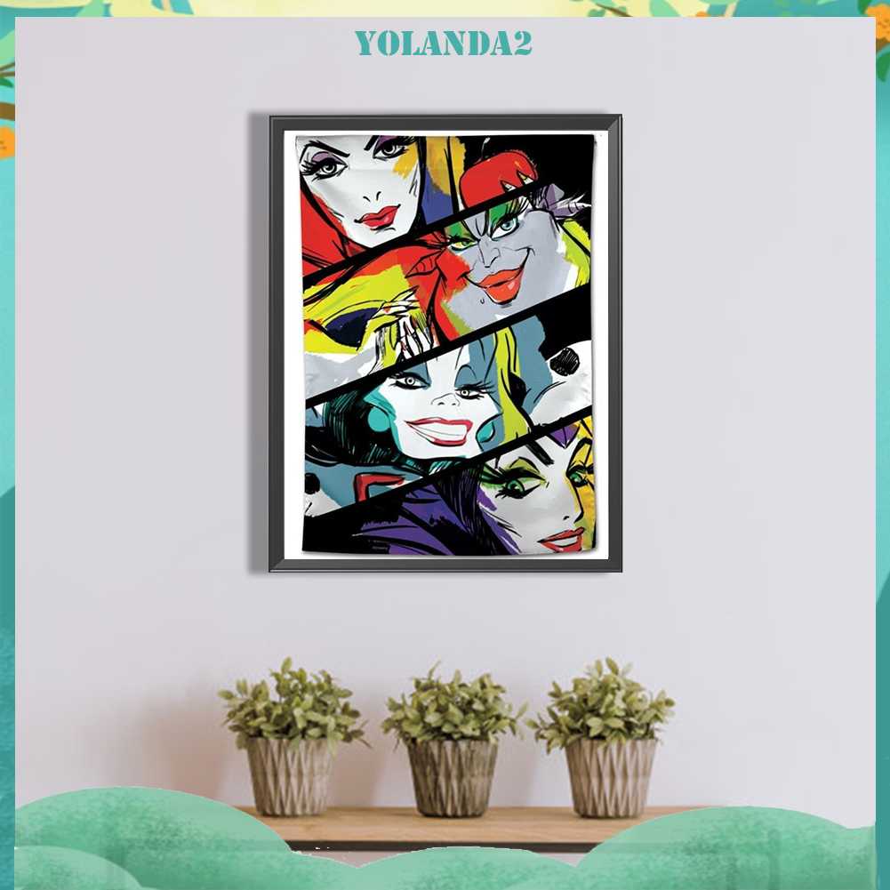 Tranh Đính Đá Kim Cương Toàn Bộ 5D DIY Hình Người Phụ Nữ Xấu