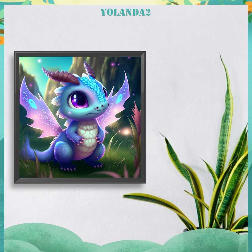 Tranh Đính Đá Kim Cương Toàn Bộ 5D DIY Hình Vẽ Khủng Long