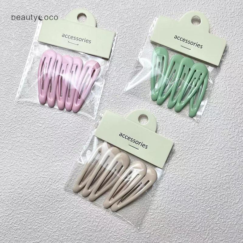 Beautycoco🍊Set 5 chiếc kẹp tóc kim loại phong cách Hàn quốc Atinomotic
