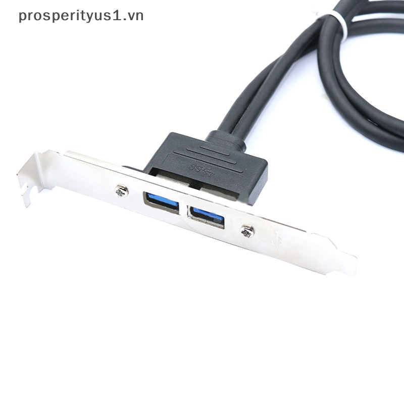 Cáp Nối Dài Bo Mạch Chủ 0.5m Hai Cổng USB Sang 20 Pin Tốc Độ Cao 5Gbps