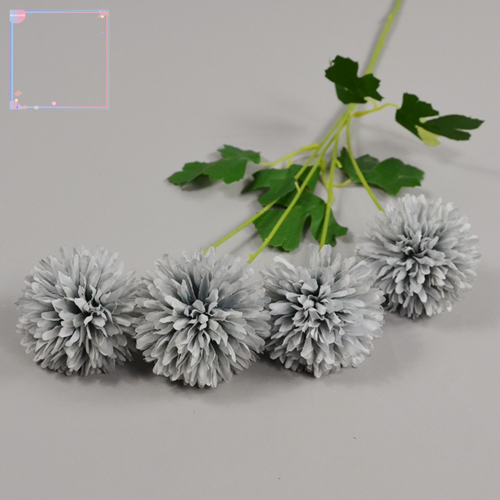 1 Bó Hoa Cúc Giả 4 Bông Trang Trí Tiệc Cưới