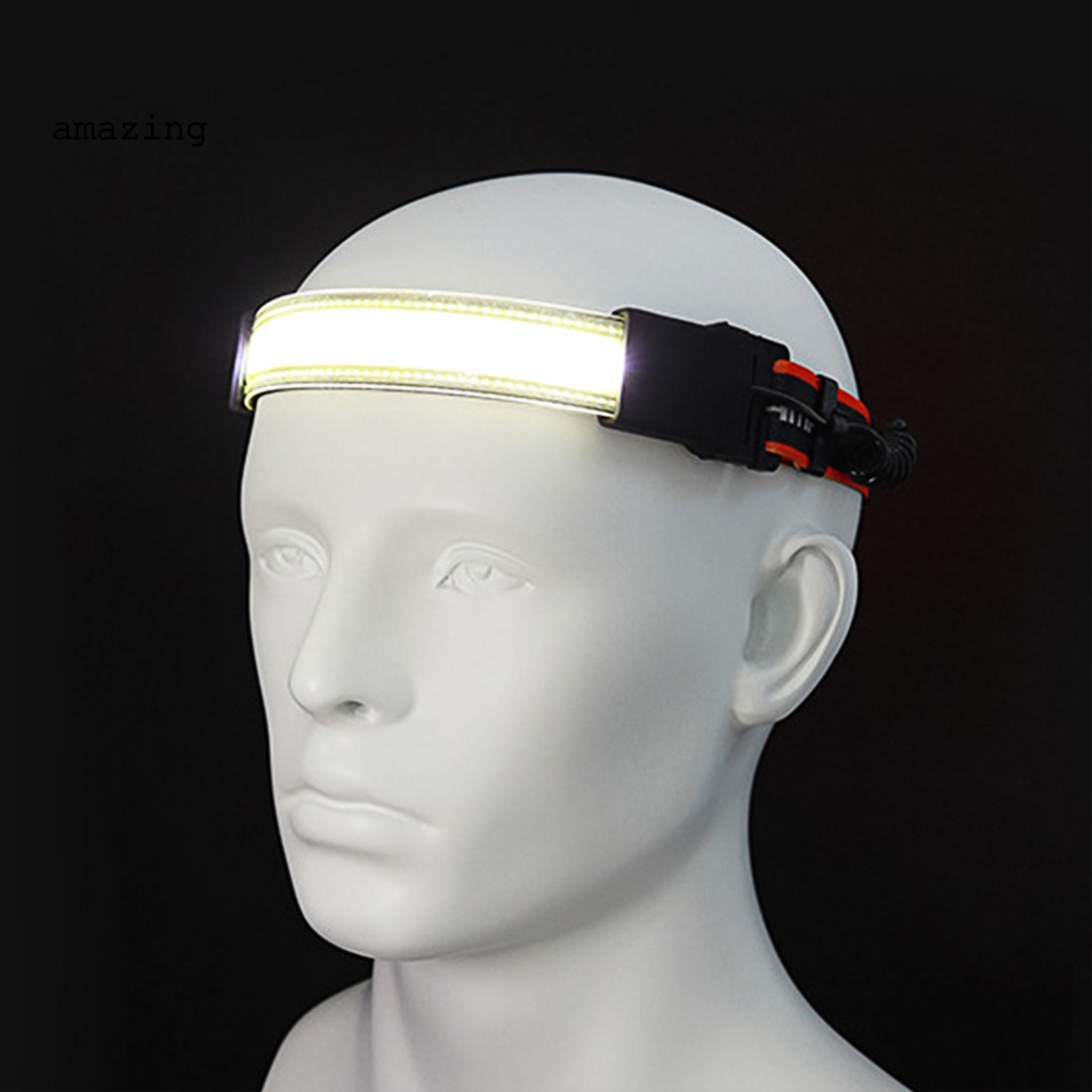 Đèn LED COB Đeo Đầu Bằng Nhựa ABS Bền Chống Nước Thoải Mái Khi Chạy Bộ