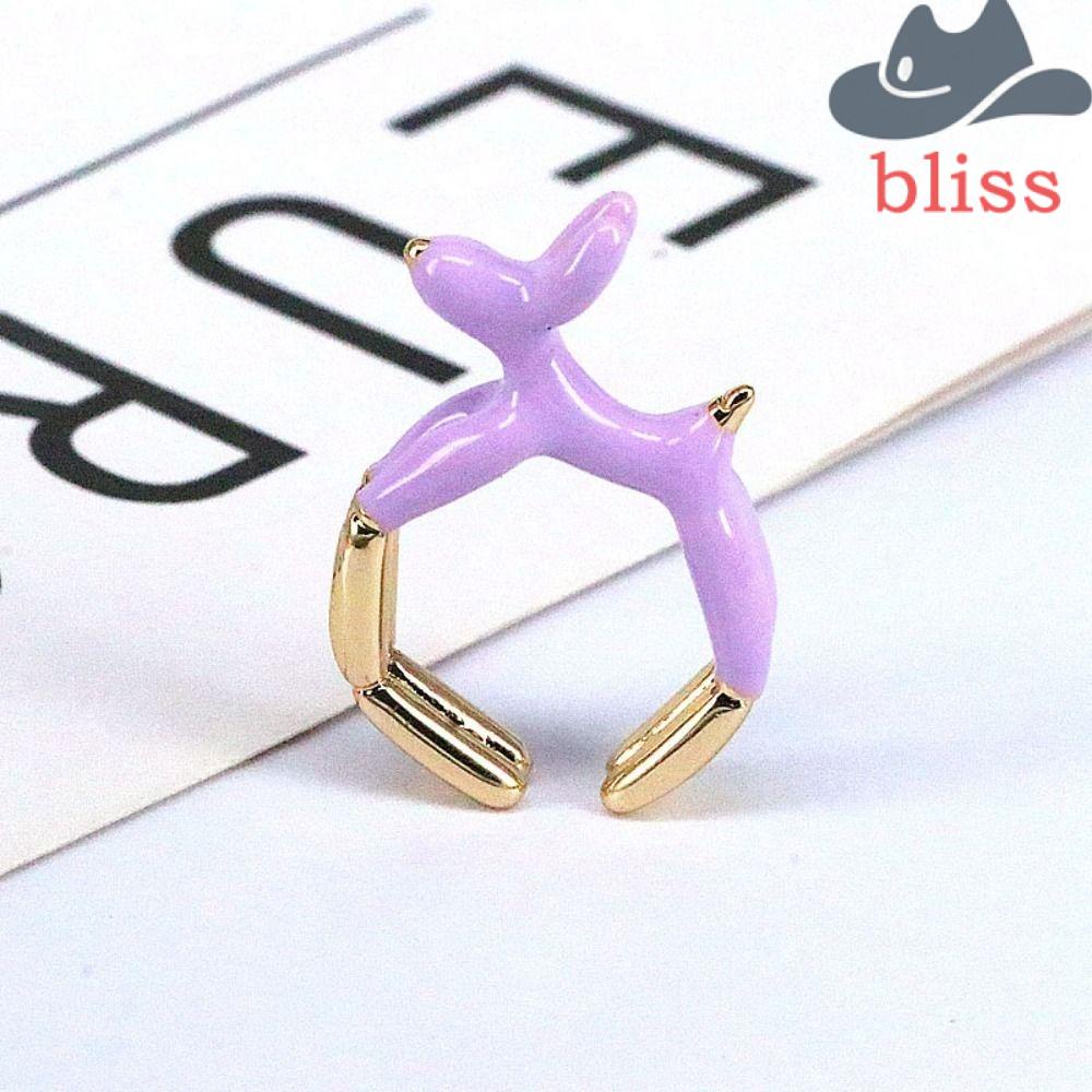 Nhẫn Unisex Bằng Đồng Mạ Vàng Y2K Khắc Hình Thú Cưng Phong Cách Vintage|Vòng Giá Đỡ Bi Lăn Cho Thú Cưng