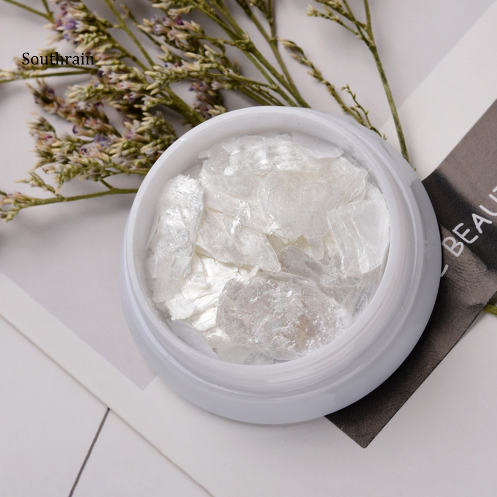 1 Hộp Sequin Hình Vỏ Sò Lấp Lánh Không Phai Màu Trang Trí Móng Cho Nữ