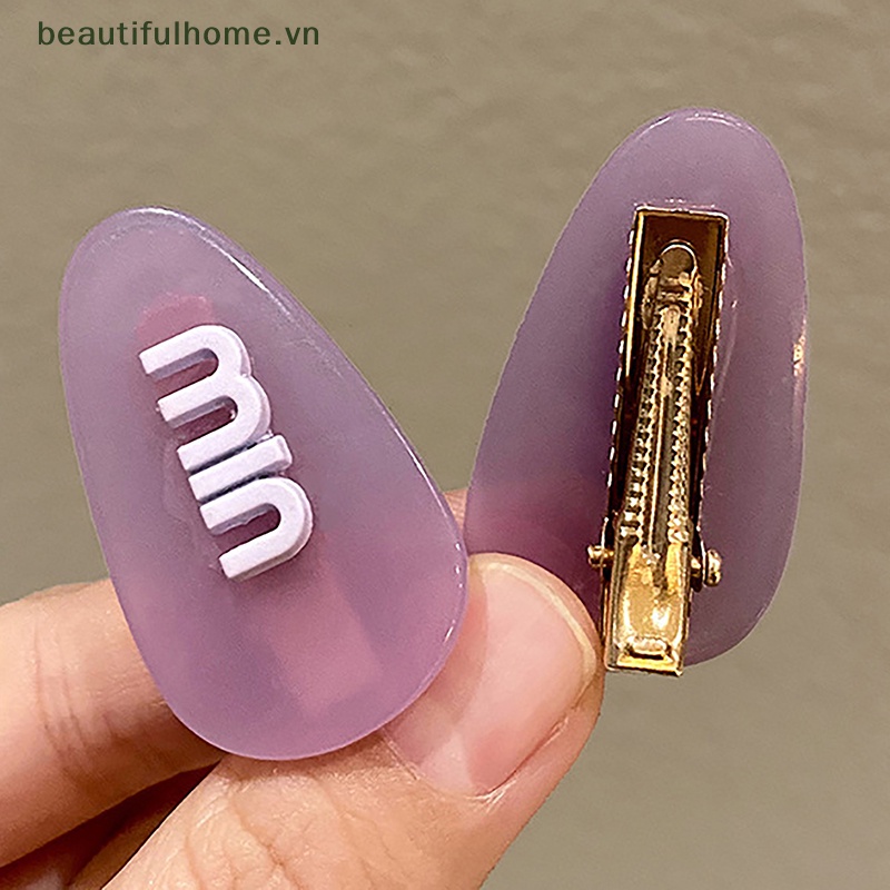 [beautifulhome] Set 2 Kẹp Tóc Mái Ngang Thời Trang Ngọt Ngào Cá Tính Đơn Giản [beauty]