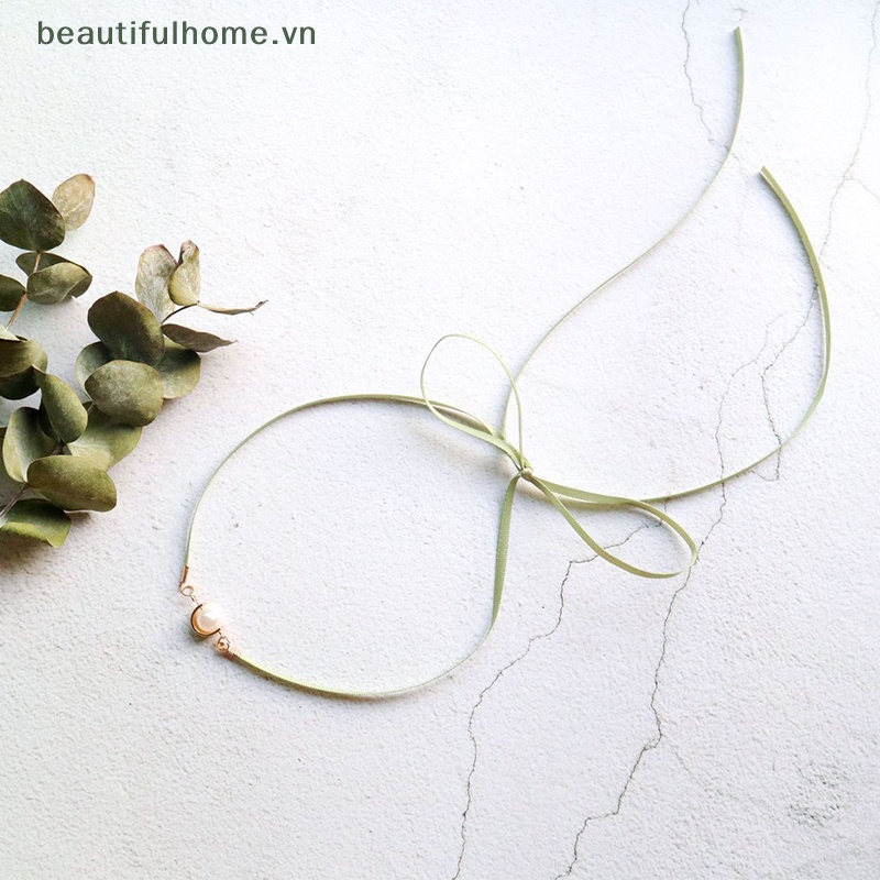 Vòng Cổ Choker Ren Ngắn Mặt Trái Tim Dễ Thương Thời Trang Cho Nữ [Beautyhome]