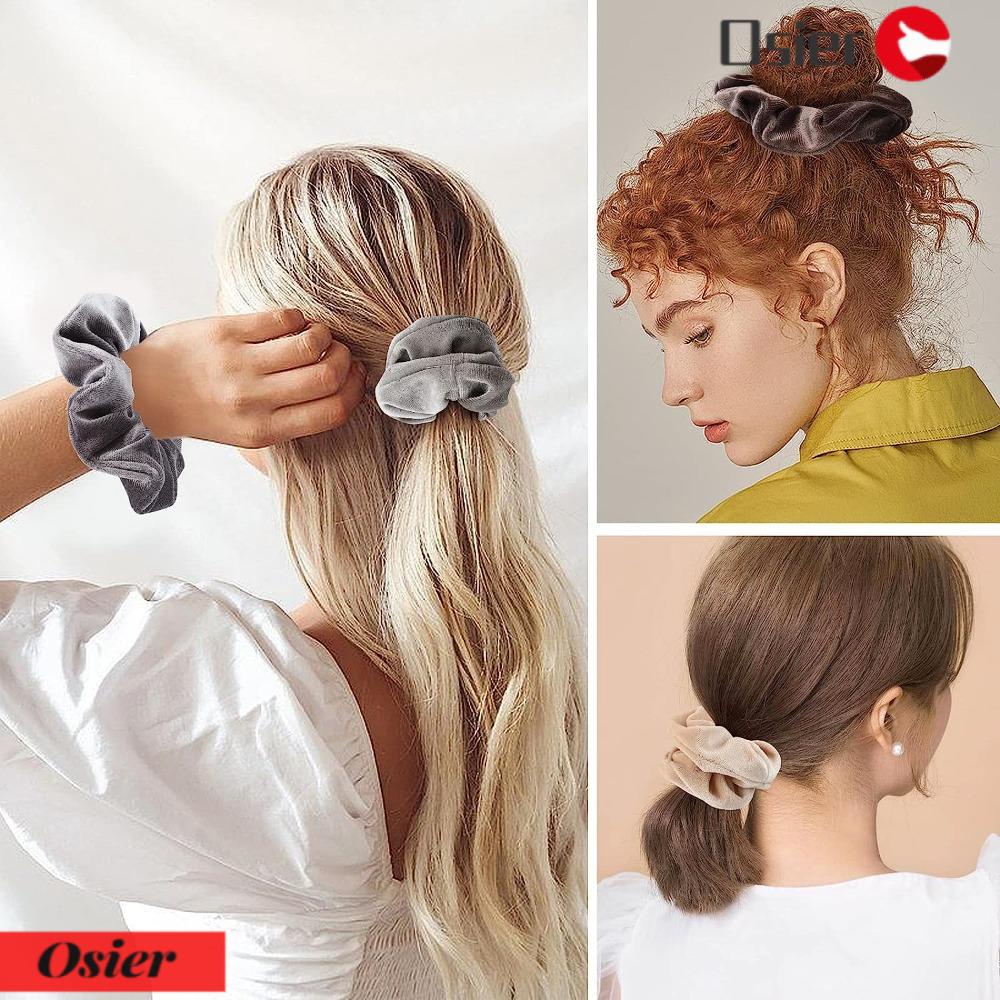 Dây Cột Tóc Co Giãn Bằng Nhung Thời Trang 1 Cái Cho Nữ