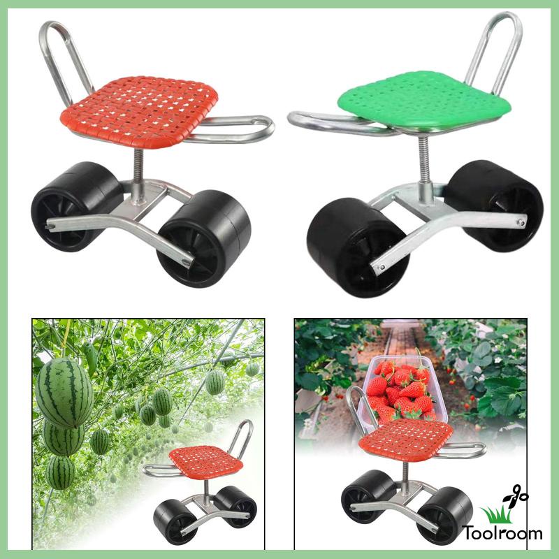 Ghế Ngồi Làm Vườn Có Bánh Xe Điều Chỉnh Độ Cao Chống Trượt