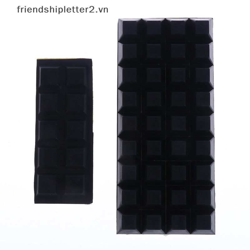 Set 40 Miếng Đệm Cao Su Hình Vuông Dán Chân Cửa Chống Va Đập