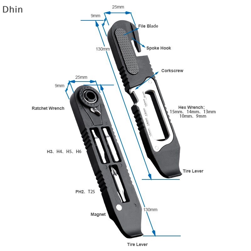 Bộ Dụng Cụ Sửa Chữa Thay Lốp Xe Đạp Leo Núi Tiện Lợi