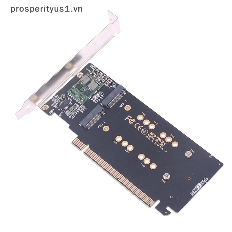 1 CARD Mở Rộng Chuyển Đổi PCI-E m.2 X16 Sang 4X NVME Pcie PCI-E3.0 GEN3 X16 Sang 4 * NVME