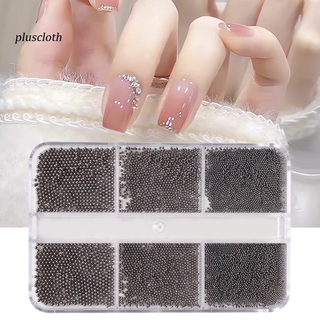 1 Hộp Hạt Thép Ba Chiều Đính Móng Tay Nghệ Thuật