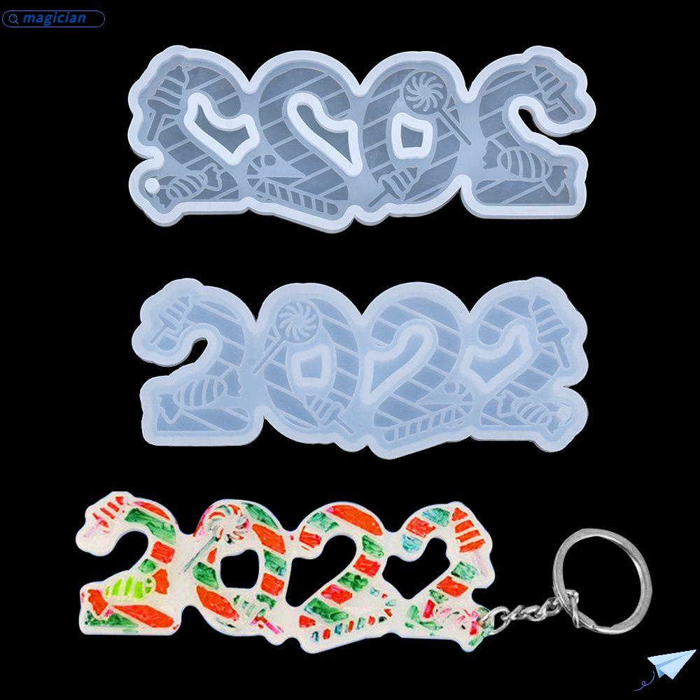 Khuôn Làm Móc Khóa Bằng Đất Sét Resin Hình Nhân Vật Gingerbread Man Hoa Tuyết Giáng Sinh