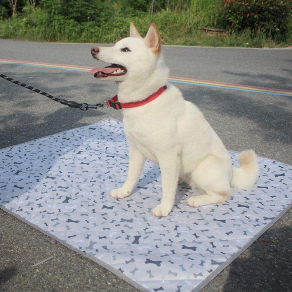 Thảm Lót Làm Mát Chống Thấm Nước Thoáng Khí Mùa Hè Cho Thú Cưng AARON1